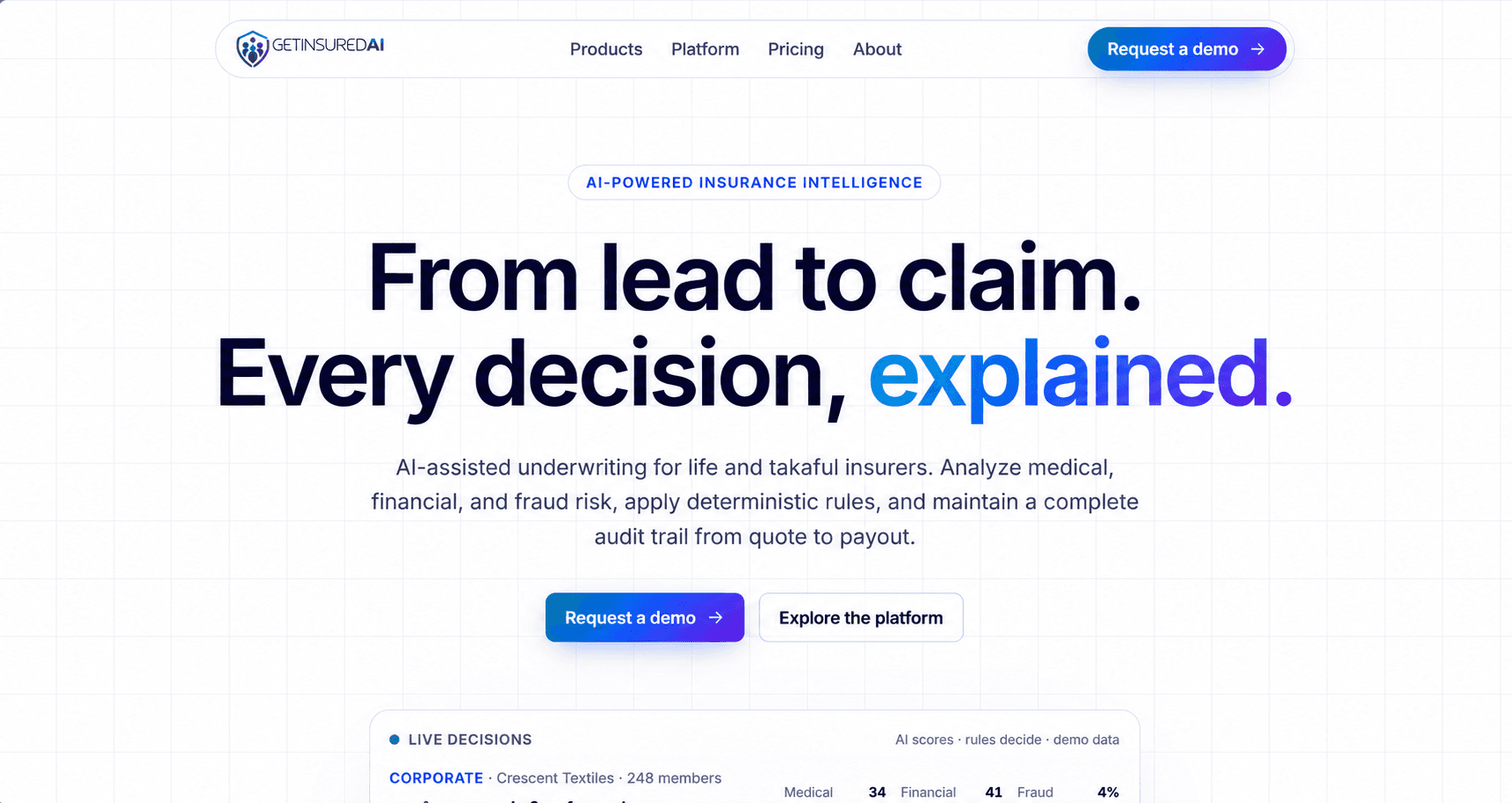 GetInsuredAI website